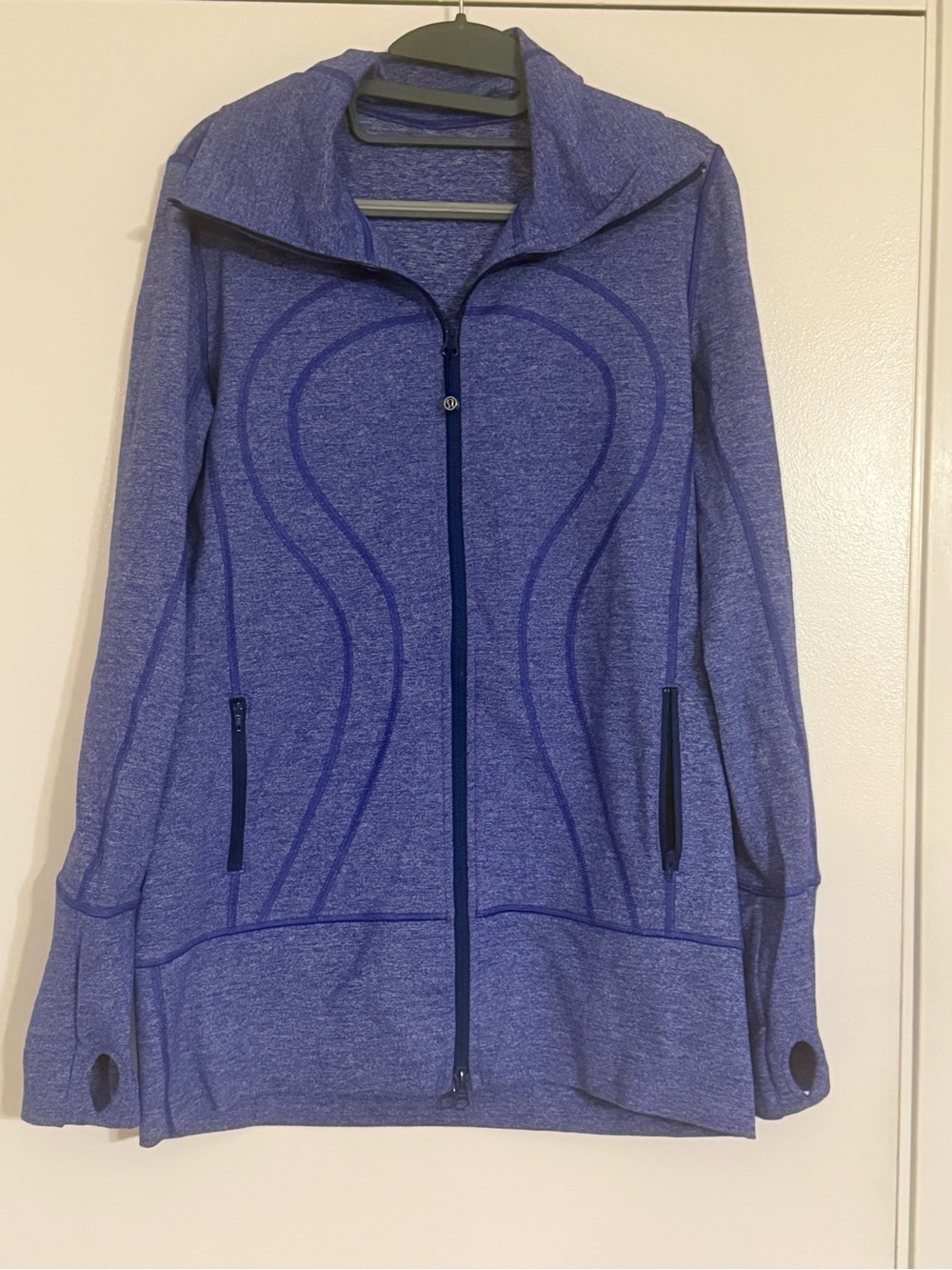 lululemon athletica Heathered Purple Full-Zip Hooded Jacket